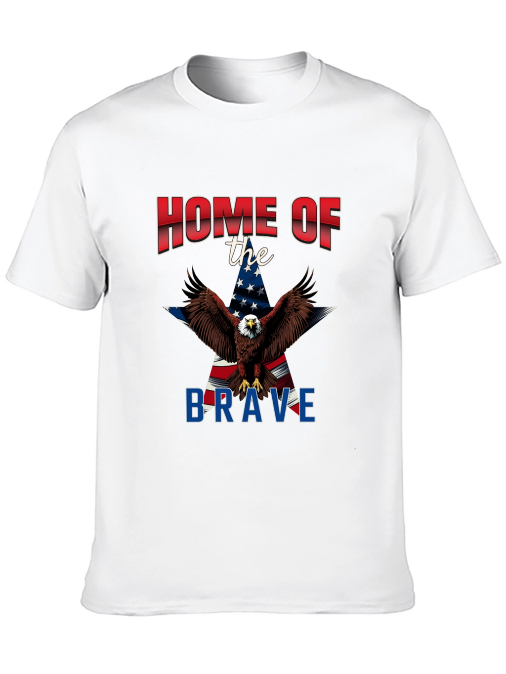 Patriotic Eagle Graphic T-Shirt