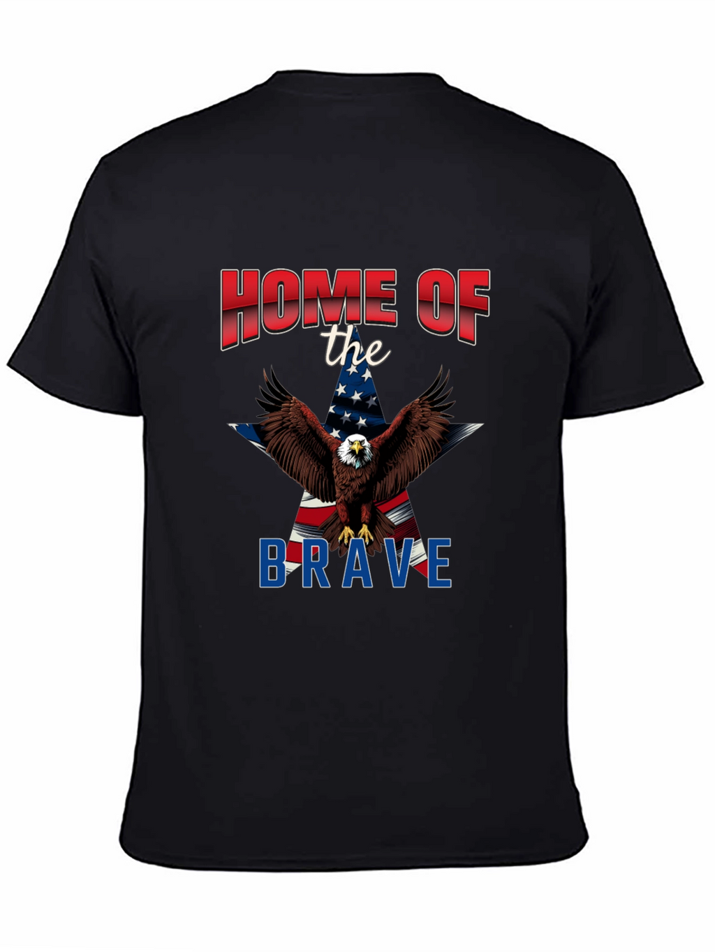 Patriotic Eagle Graphic T-Shirt