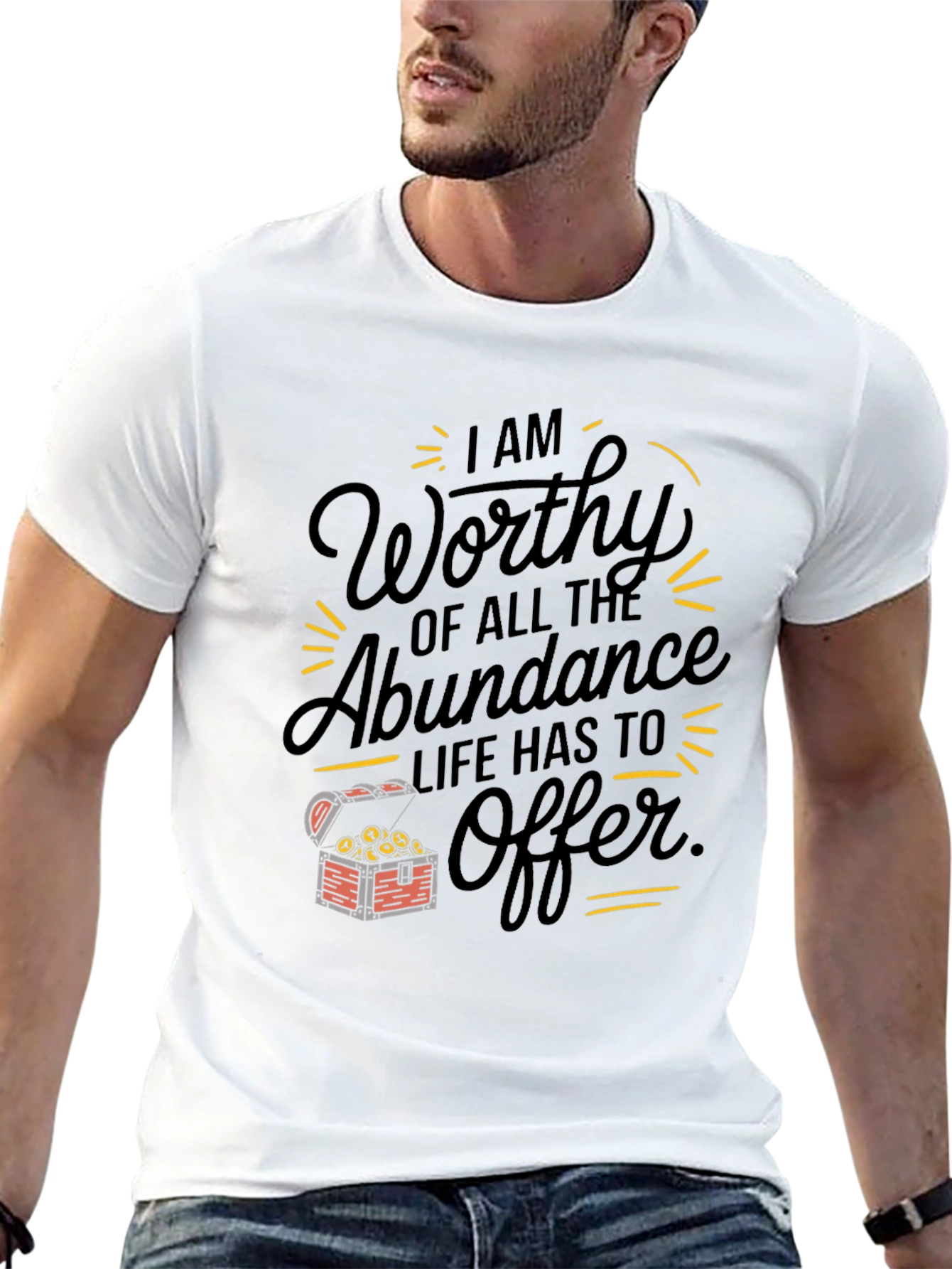Worthy of Abundance Graphic Tee - Black