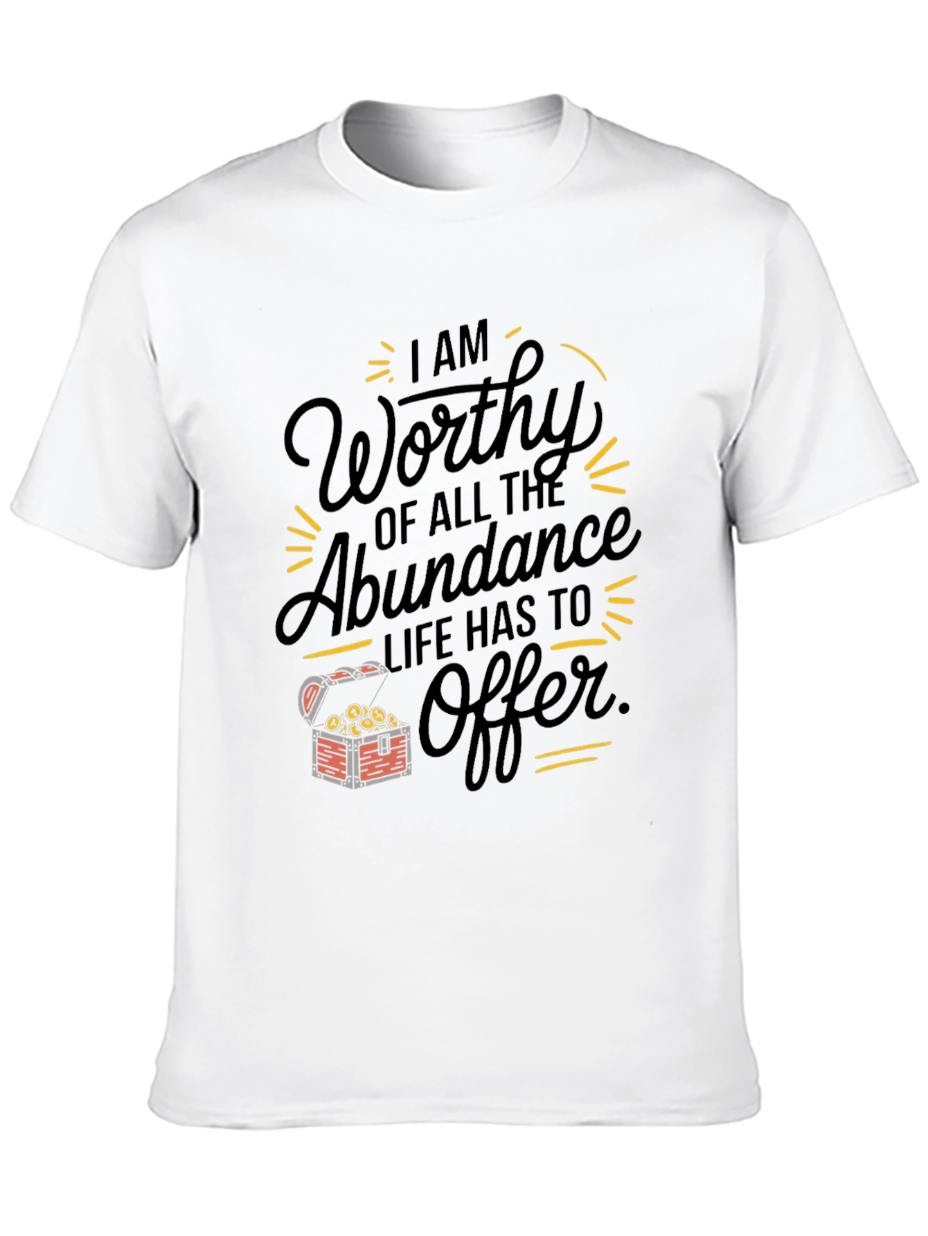 Worthy of Abundance Graphic Tee - Black