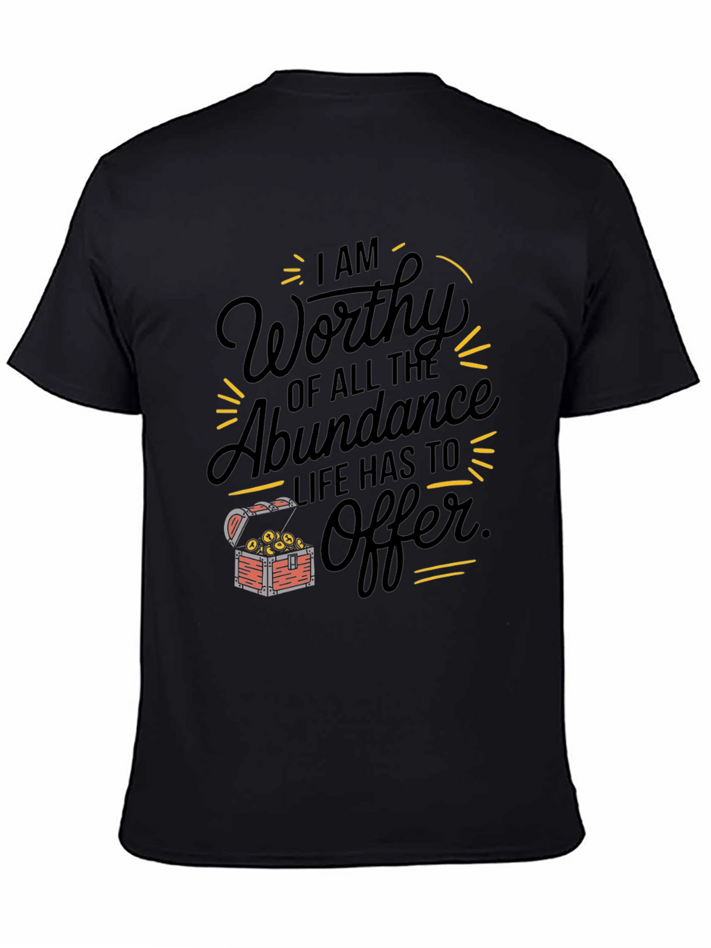 Worthy of Abundance Graphic Tee - Black