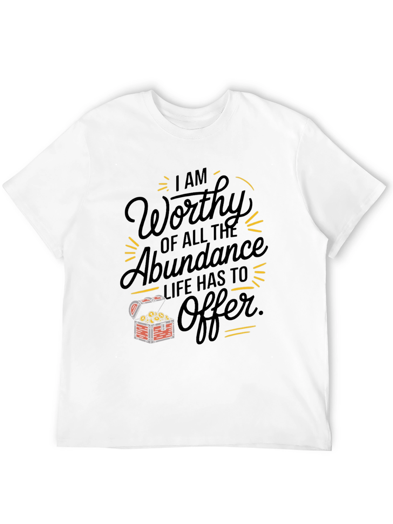 Worthy of Abundance Graphic Tee - Black
