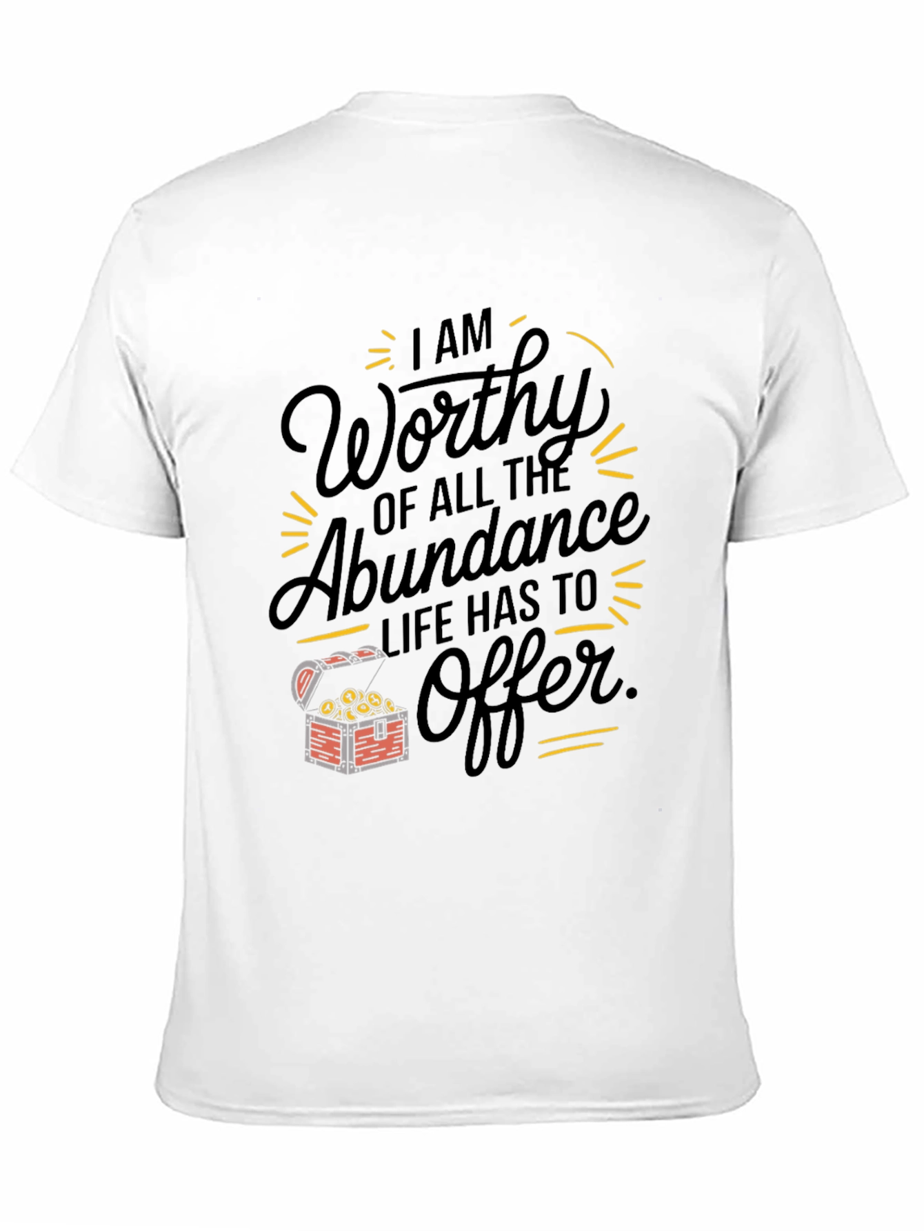 Worthy of Abundance Graphic Tee - Black