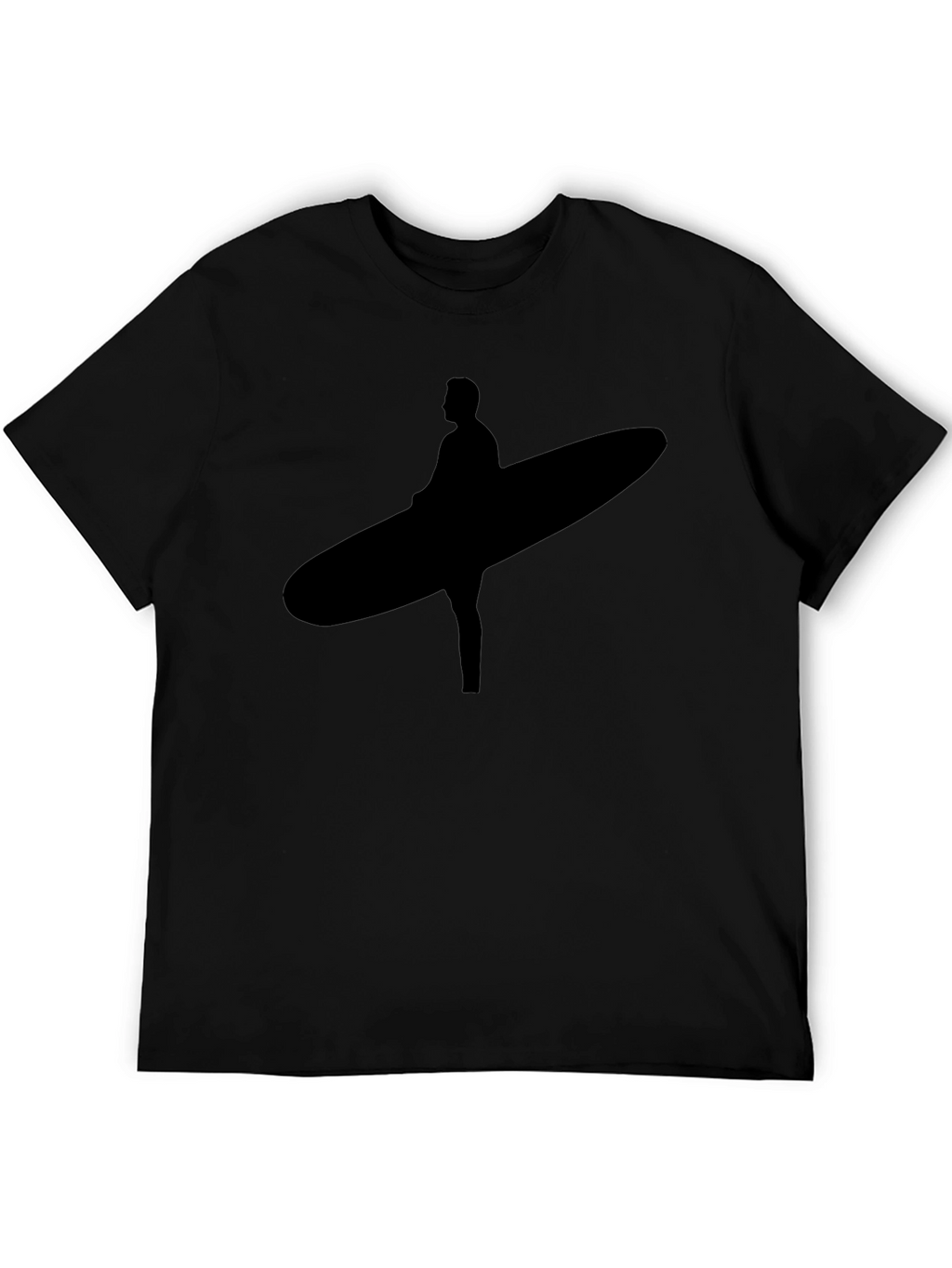 Surfer Graphic Black T-Shirt - Cool Surf Tee