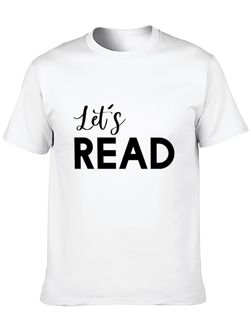 Lets Read Graphic Tee - Black Cotton T-Shirt