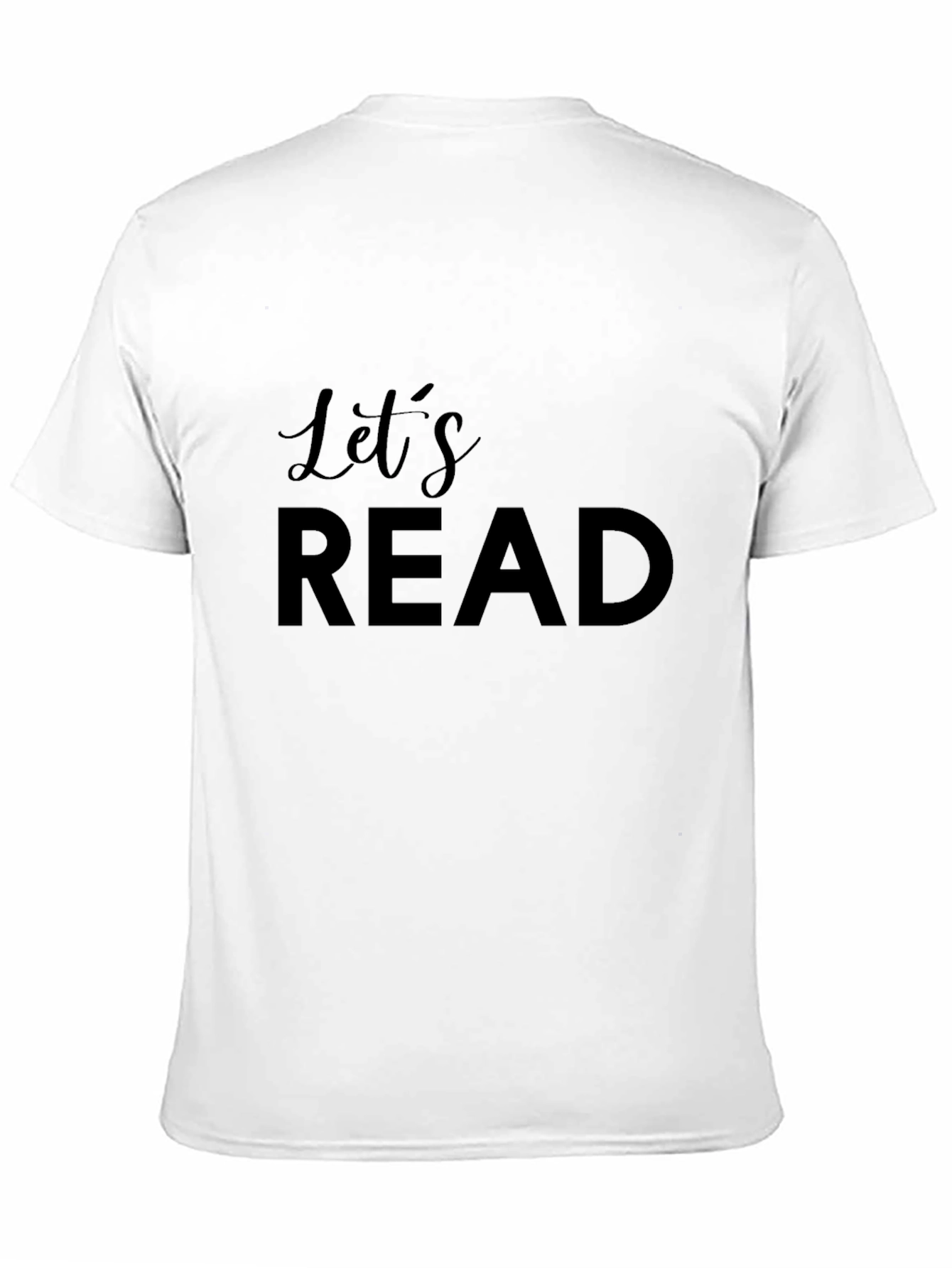 Lets Read Graphic Tee - Black Cotton T-Shirt