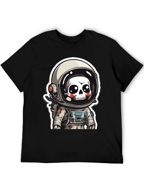 Astronaut Skull Graphic Tee
