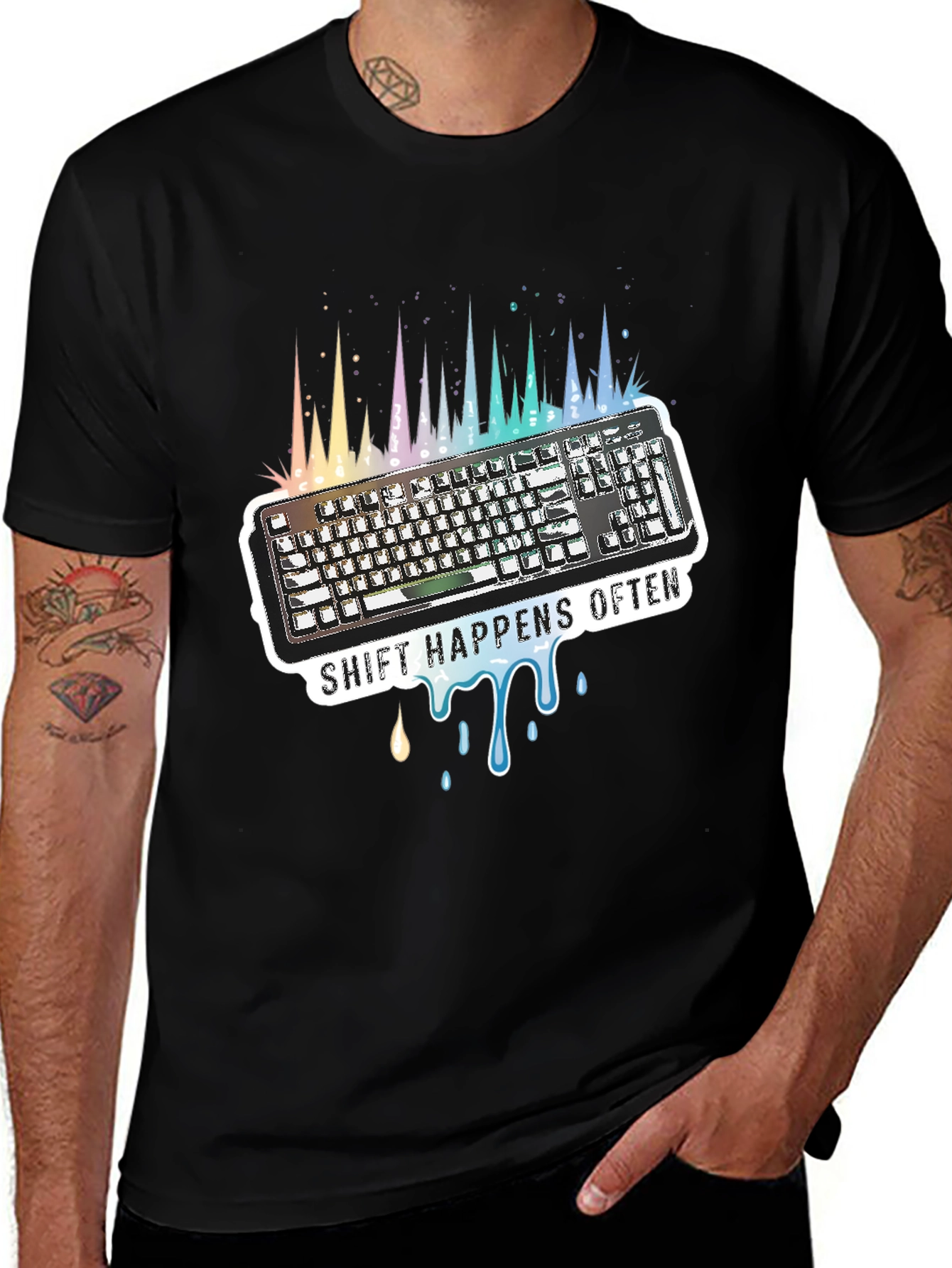 Shift Happens Often Keyboard T-Shirt
