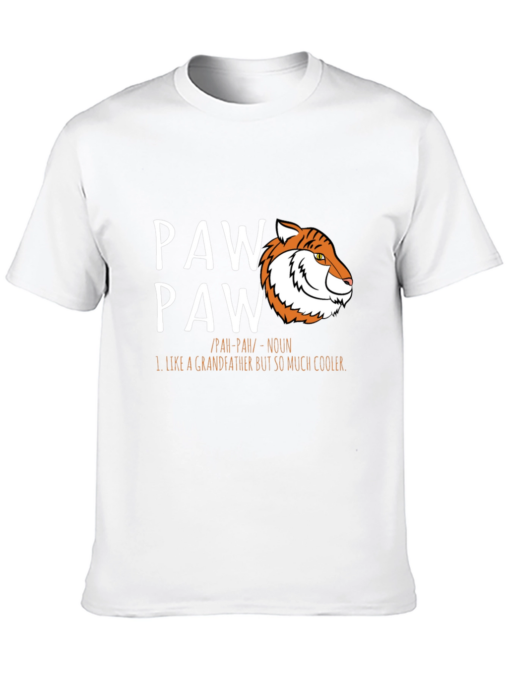 Cool Paw Paw Tiger Graphic T-Shirt