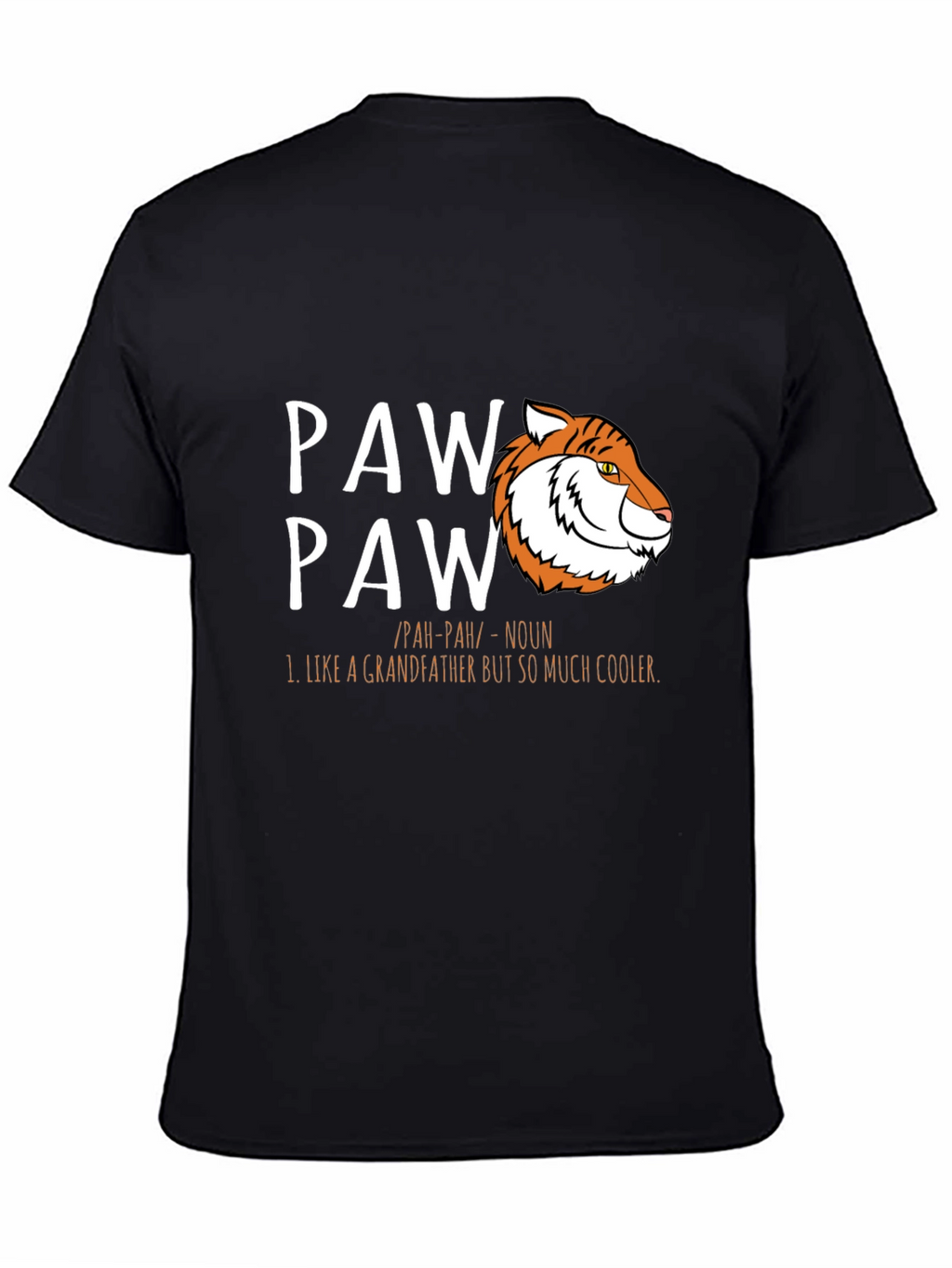 Cool Paw Paw Tiger Graphic T-Shirt