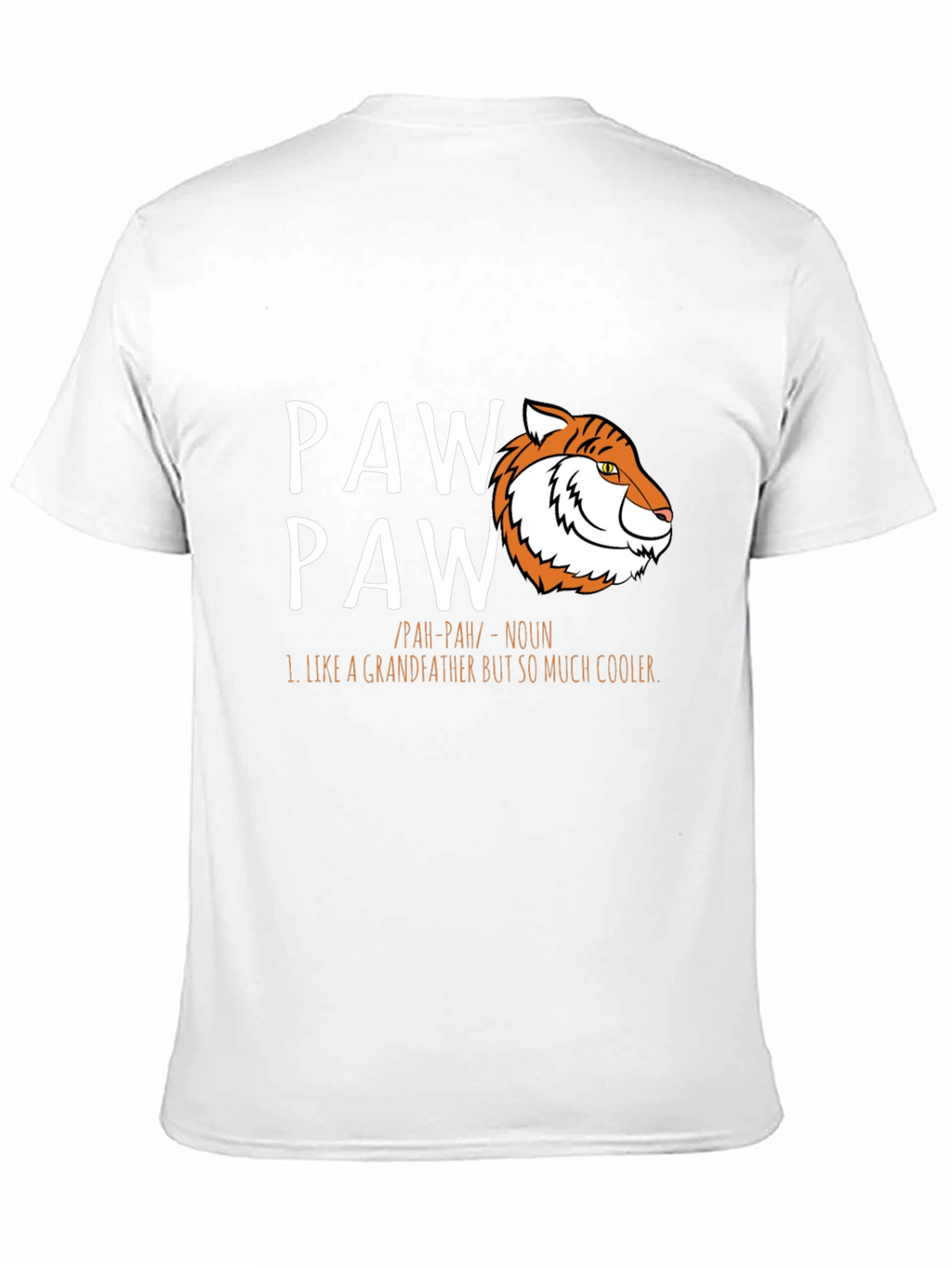 Cool Paw Paw Tiger Graphic T-Shirt