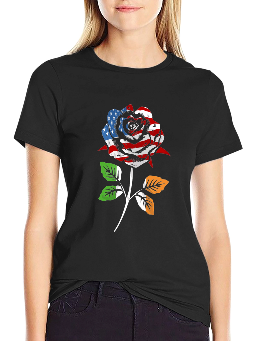 American Irish Rose Graphic T-Shirt