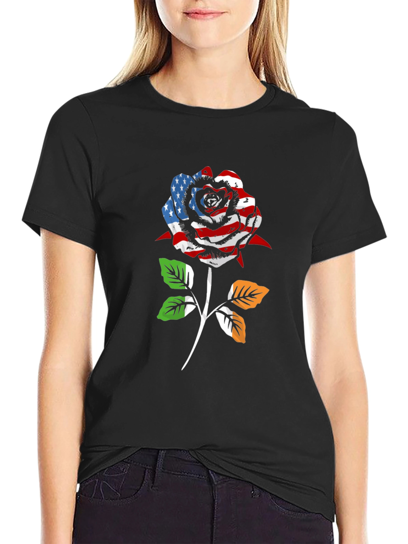 American Irish Rose Graphic T-Shirt
