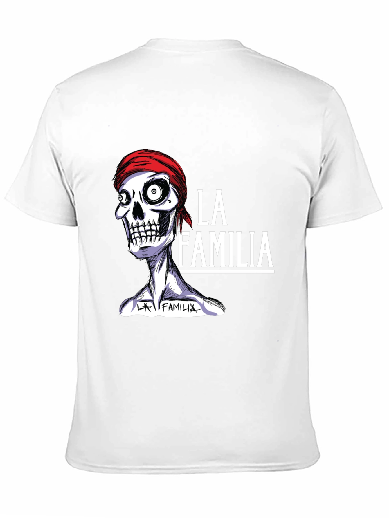 La Familia Skeleton Graphic T-Shirt - Cool Casual Wear