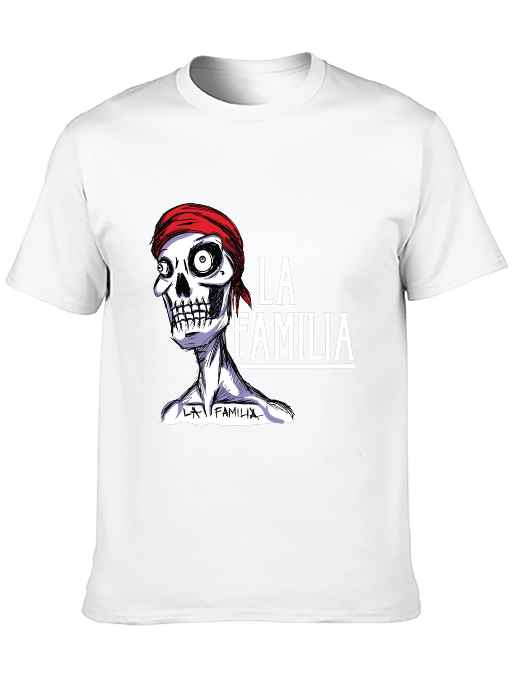 La Familia Skeleton Graphic T-Shirt - Cool Casual Wear
