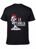 La Familia Skeleton Graphic T-Shirt - Cool Casual Wear