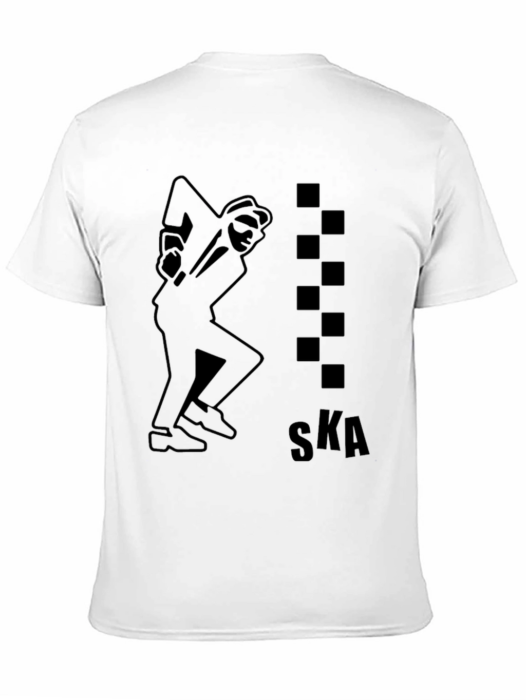 Mens Black Ska Graphic Tee