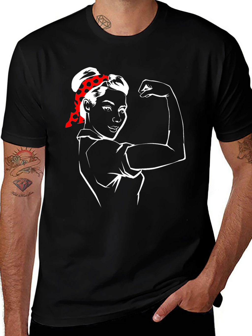 Feminist Rosie the Riveter Graphic T-Shirt
