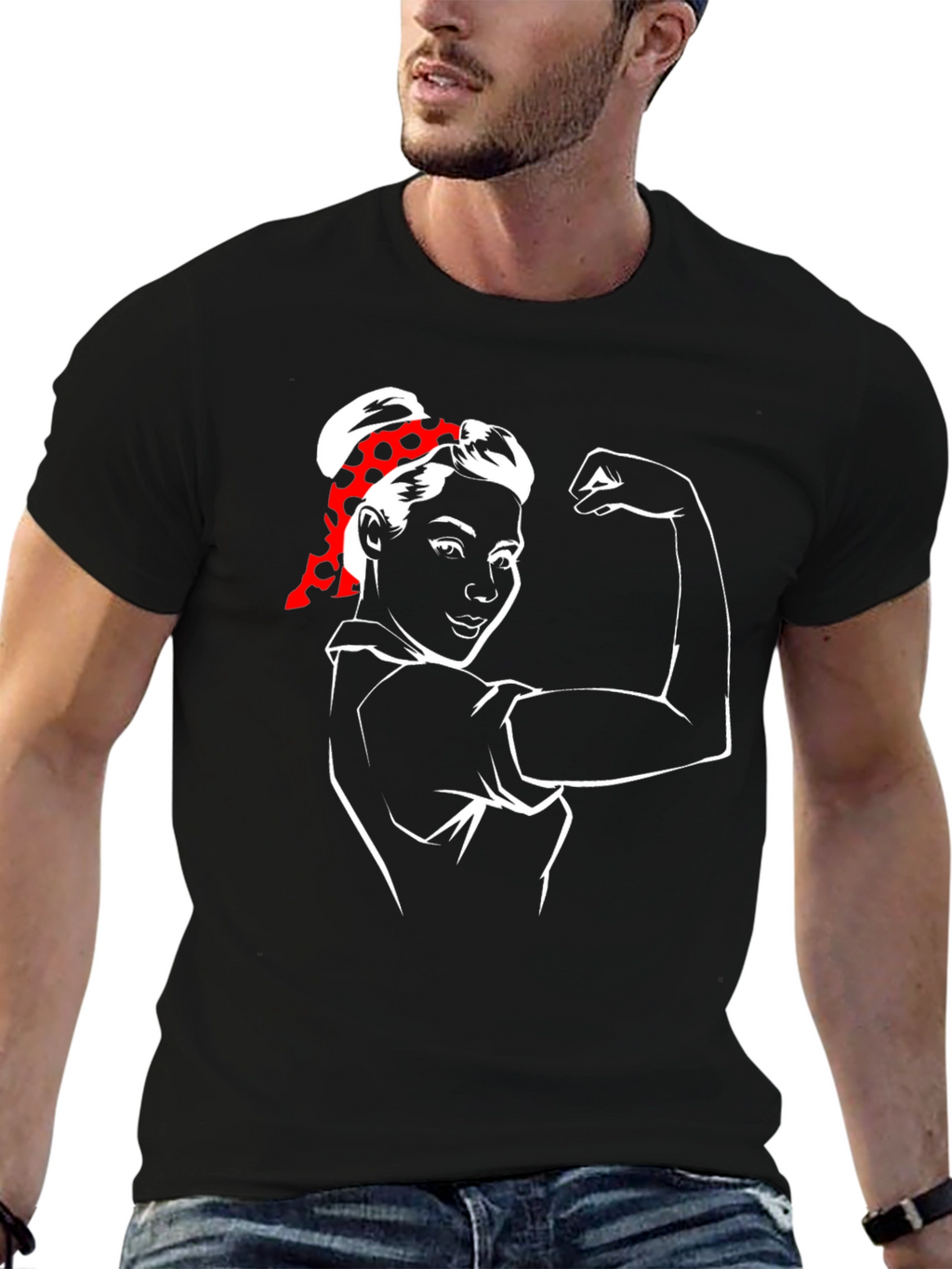 Feminist Rosie the Riveter Graphic T-Shirt