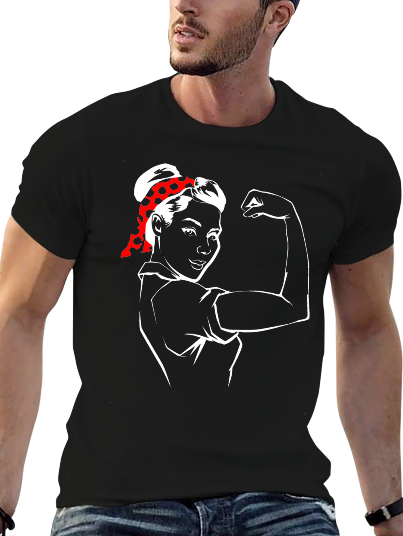 Feminist Rosie the Riveter Graphic T-Shirt