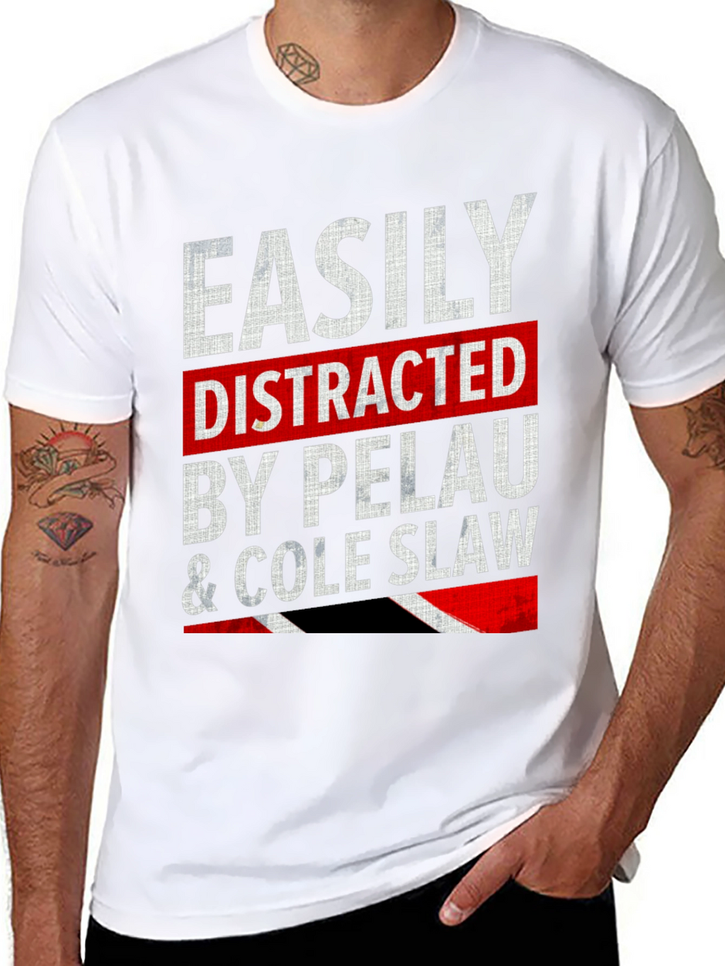 Easily Distracted By Pelau & Cole Slaw T-Shirt