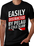 Easily Distracted By Pelau & Cole Slaw T-Shirt
