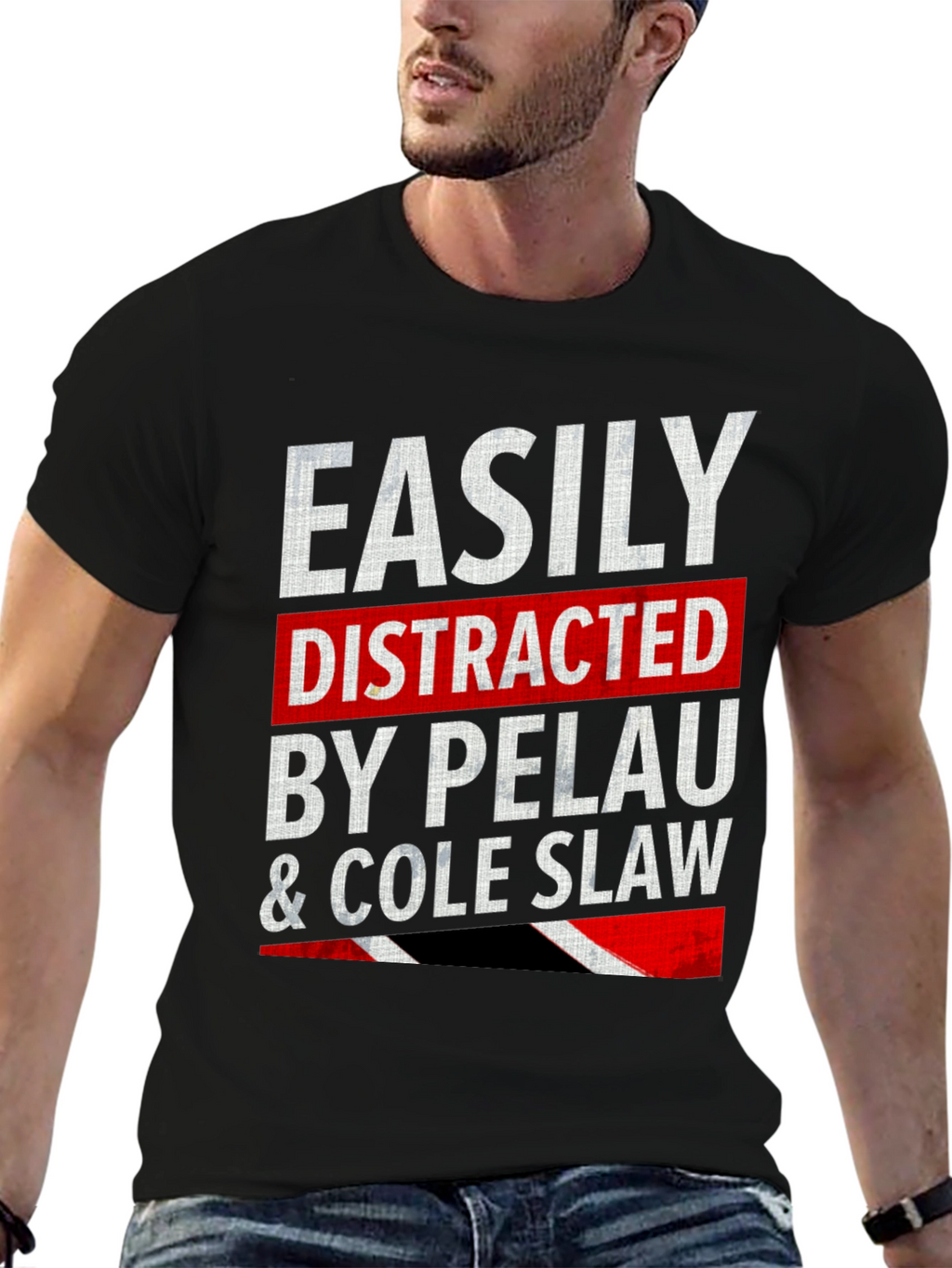 Easily Distracted By Pelau & Cole Slaw T-Shirt