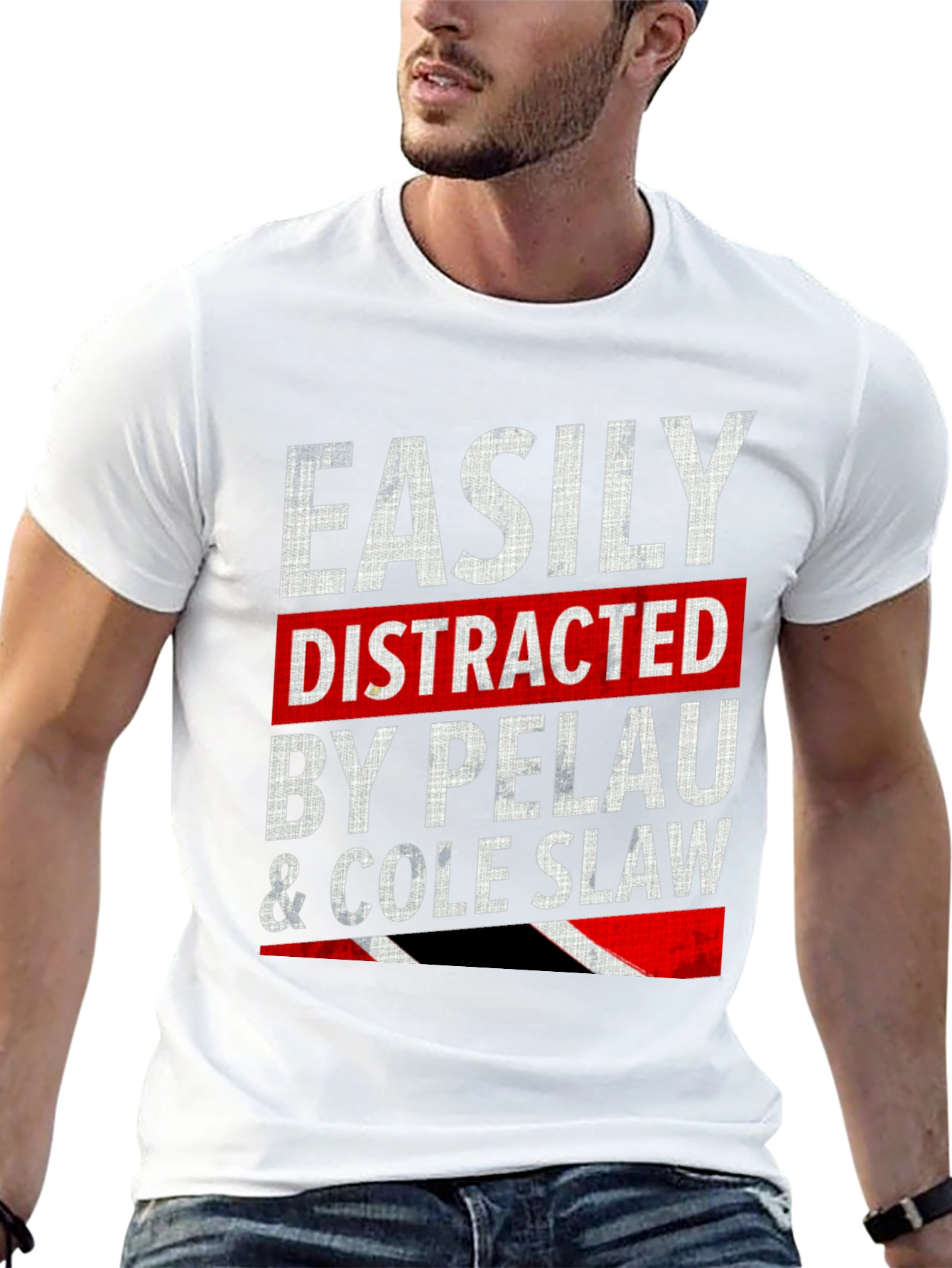 Easily Distracted By Pelau & Cole Slaw T-Shirt