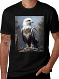 Eagle Graphic Tee - Majestic Bird Print
