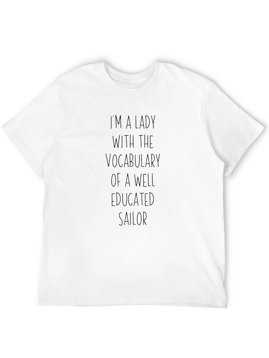 Lady with Sailor Vocabulary T-Shirt