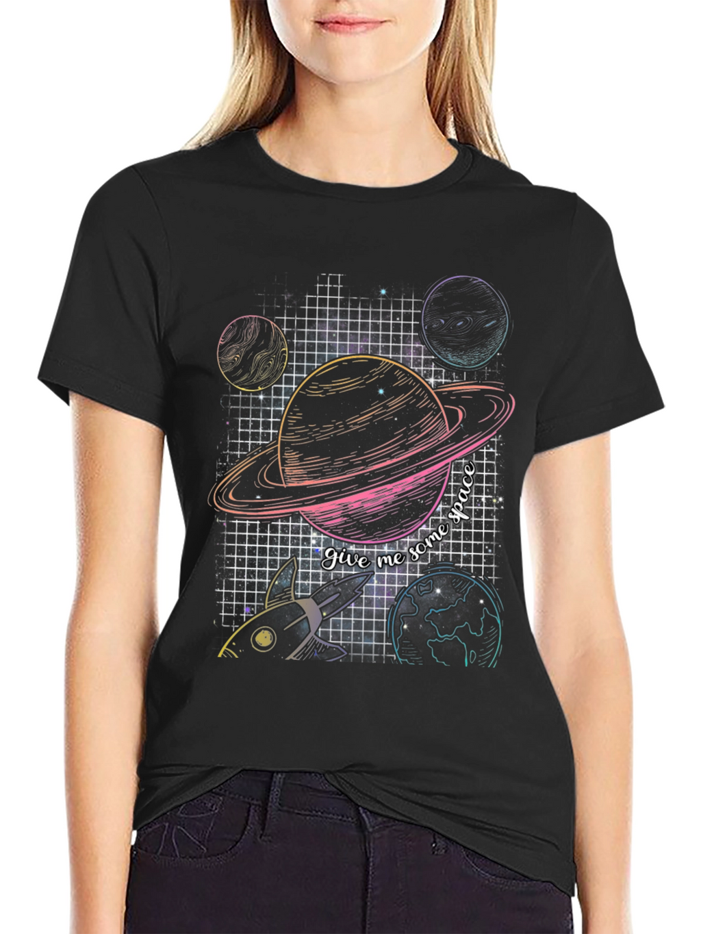 Retro Space Graphic T-Shirt