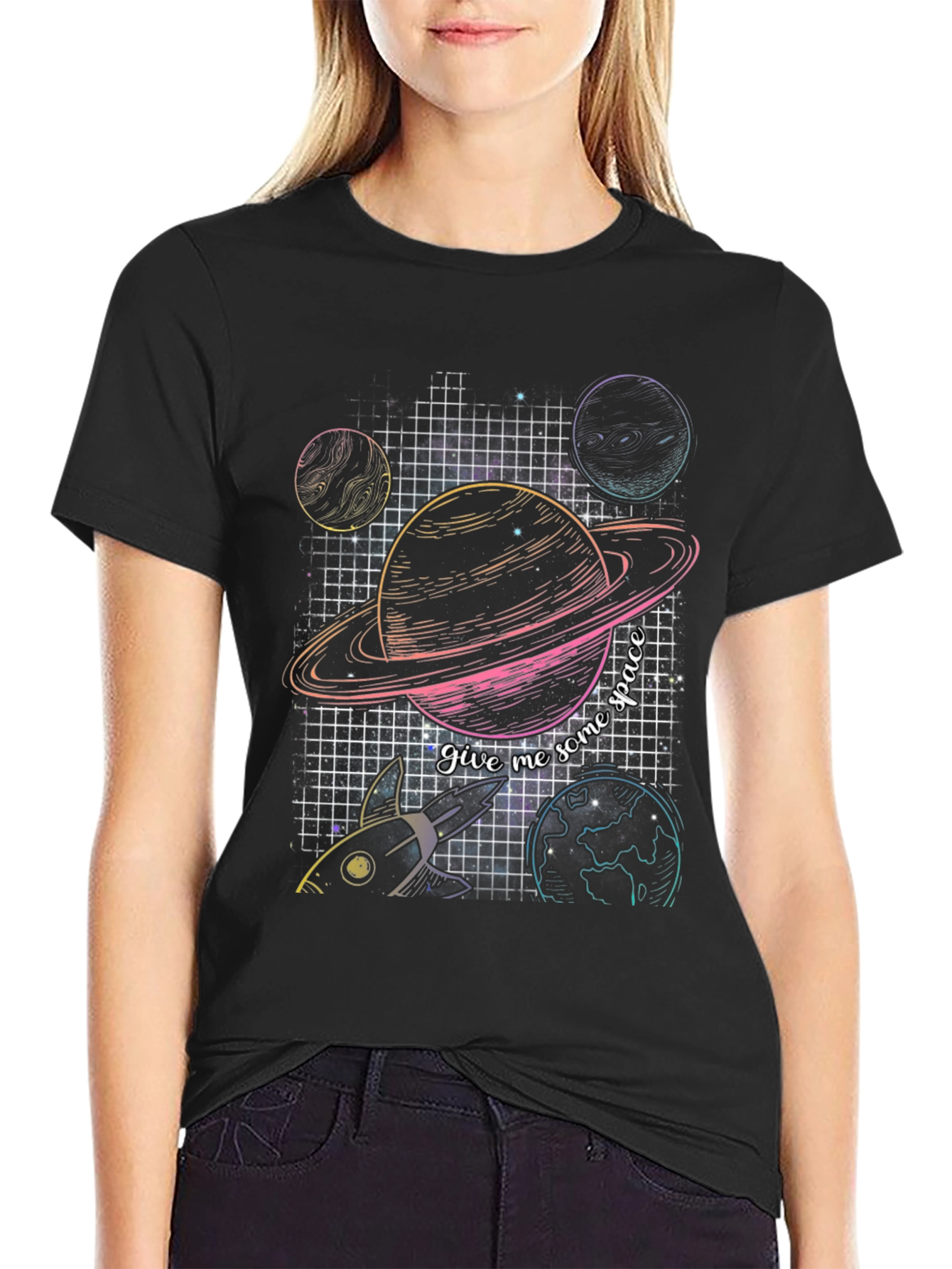 Retro Space Graphic T-Shirt