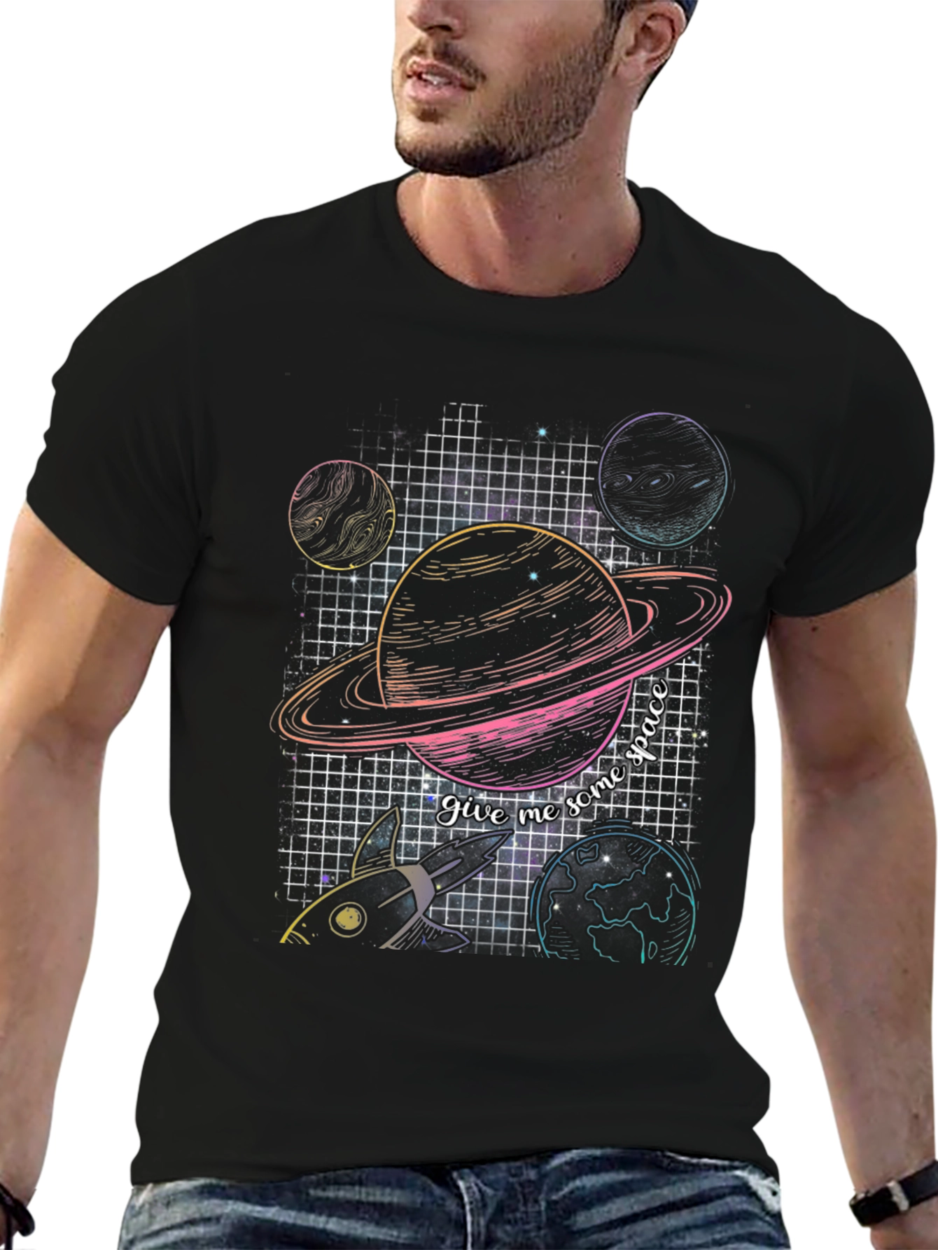 Retro Space Graphic T-Shirt