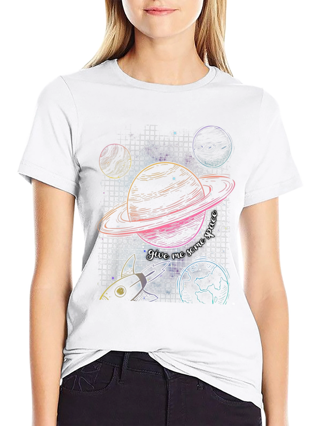 Retro Space Graphic T-Shirt