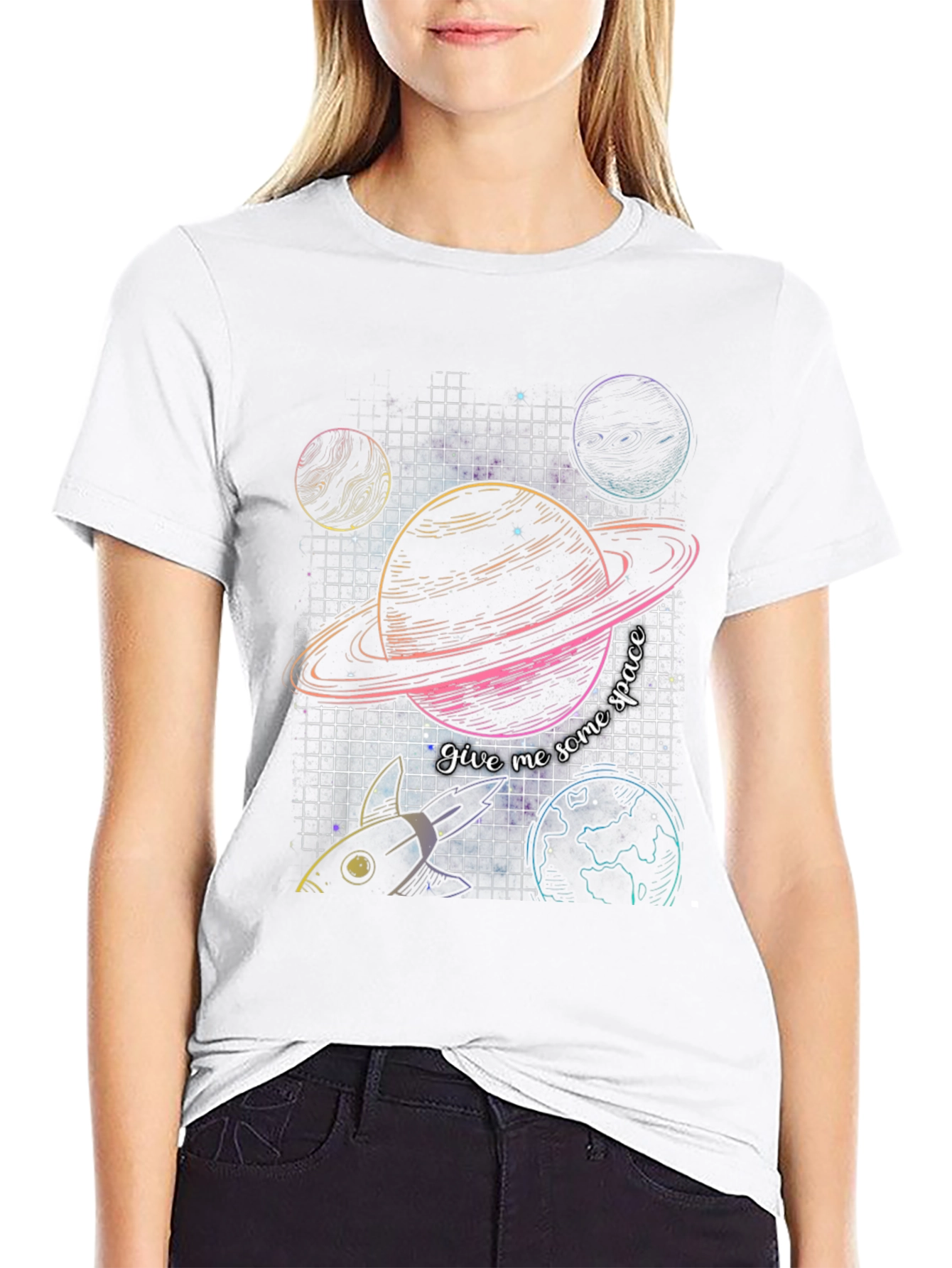 Retro Space Graphic T-Shirt
