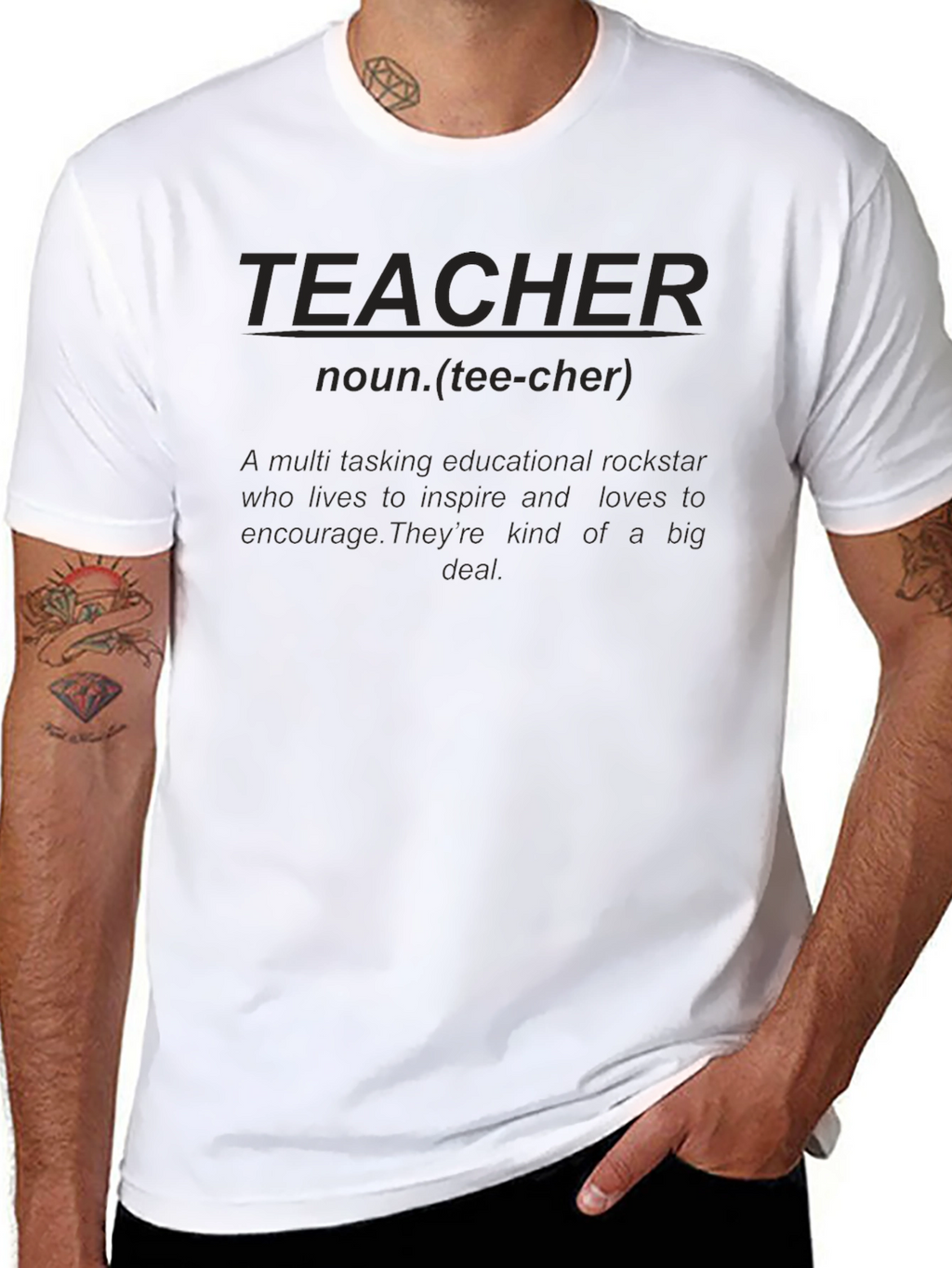 Teacher Definition Black T-Shirt