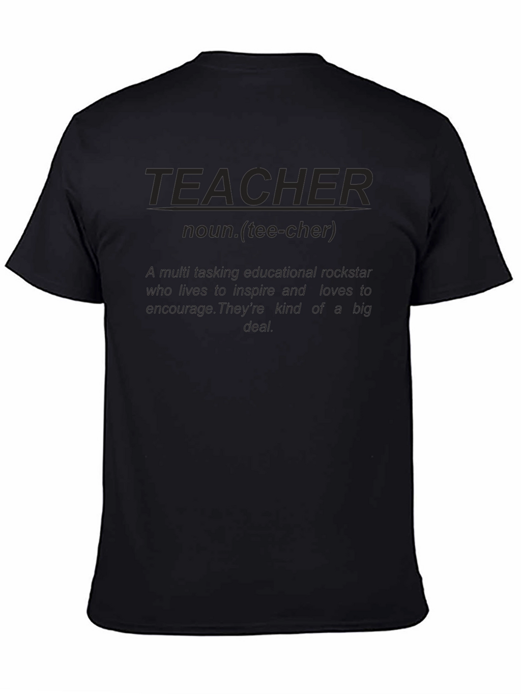 Teacher Definition Black T-Shirt