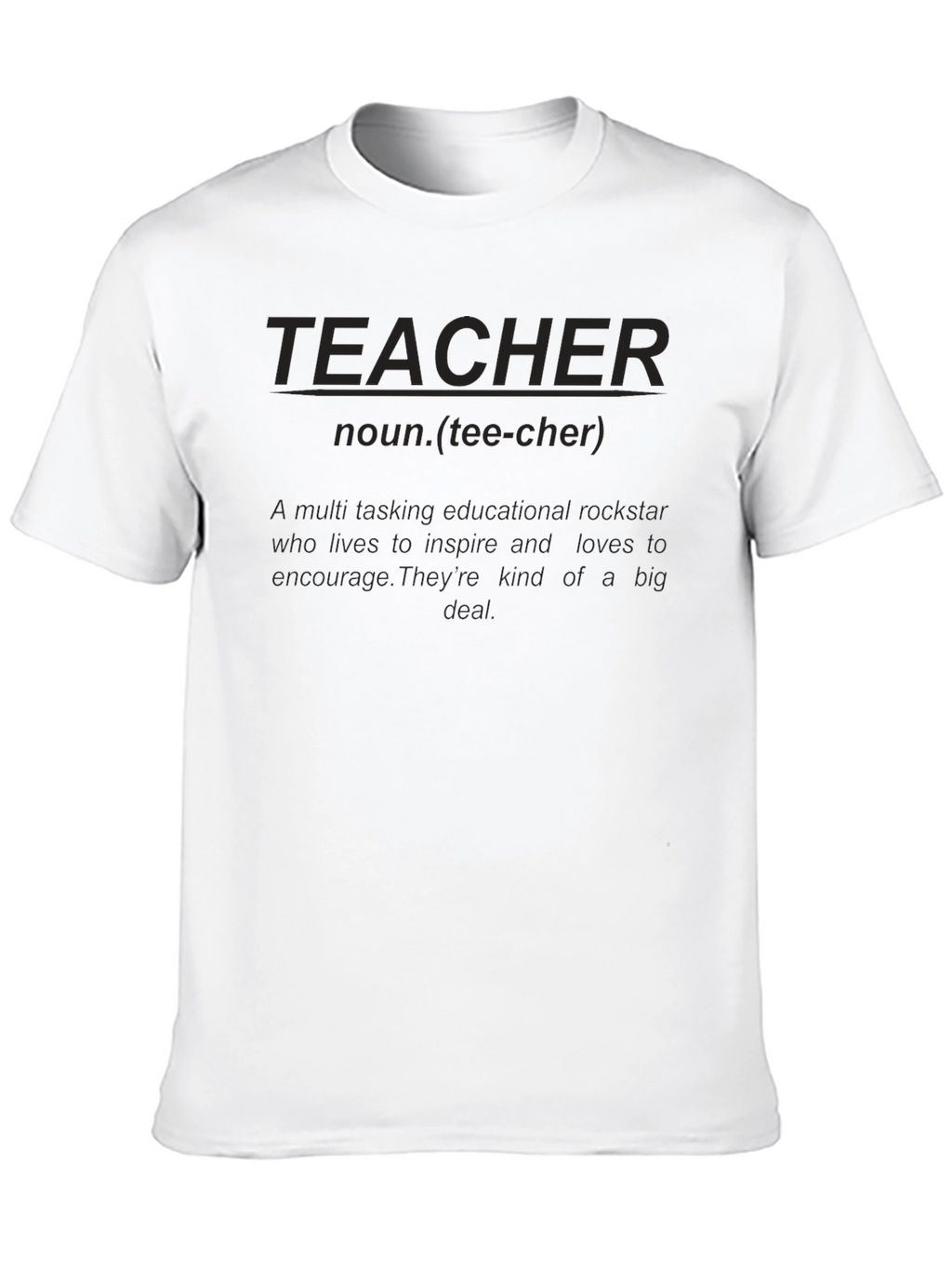 Teacher Definition Black T-Shirt