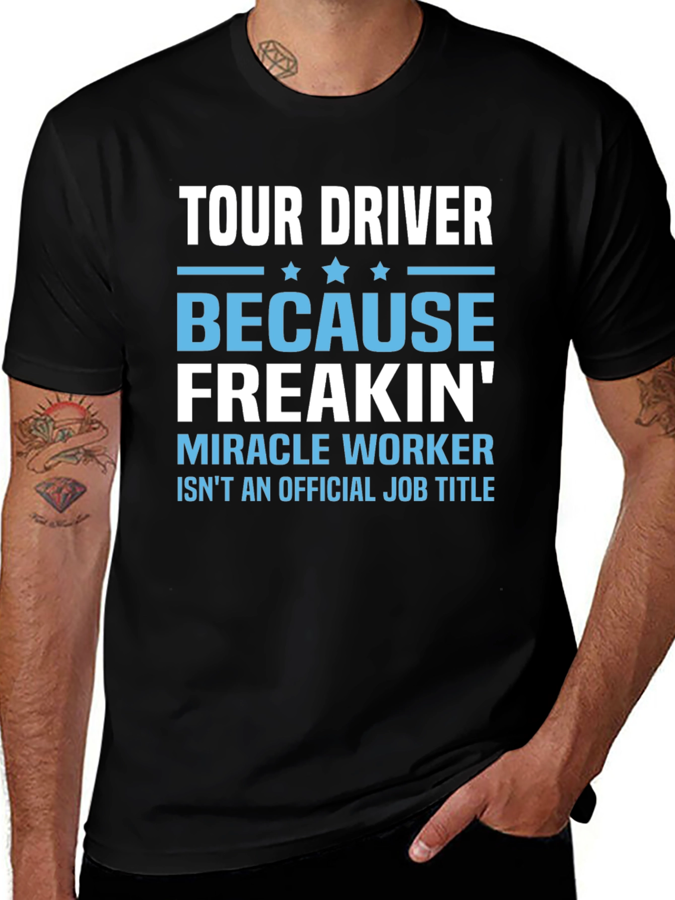 Tour Driver Graphic Tee - Miracle Worker Funny T-Shirt