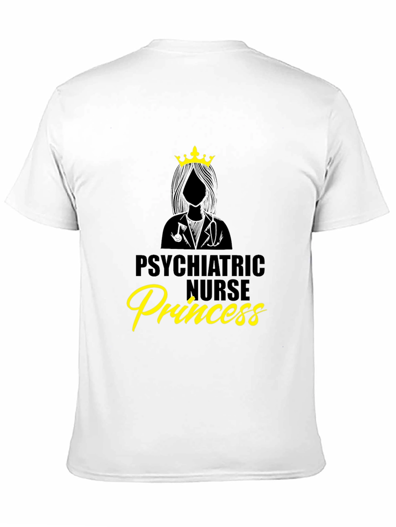 Psychiatric Nurse Princess Black T-Shirt
