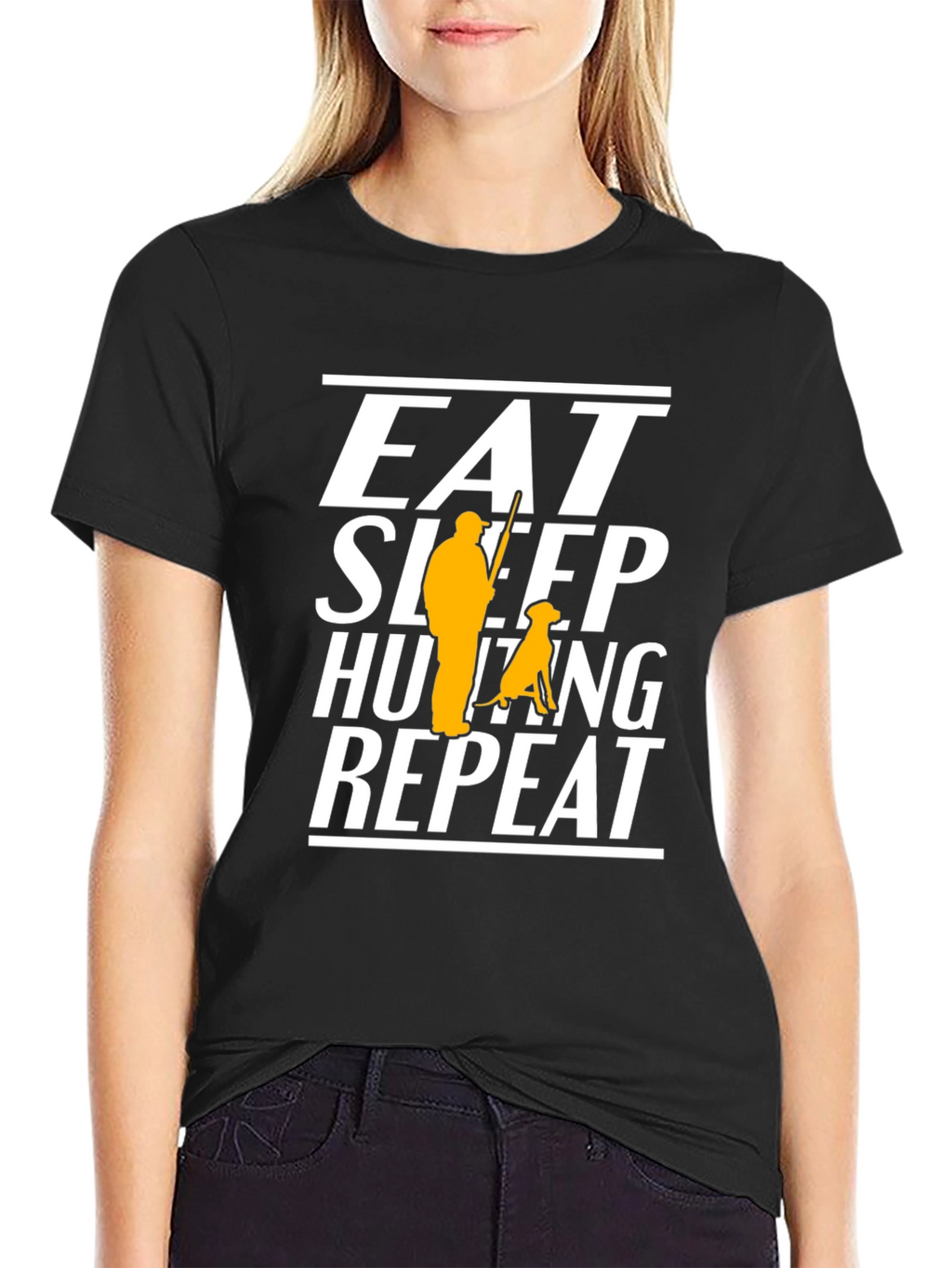 Eat Sleep Hunting Repeat Graphic Tee