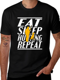 Eat Sleep Hunting Repeat Graphic Tee