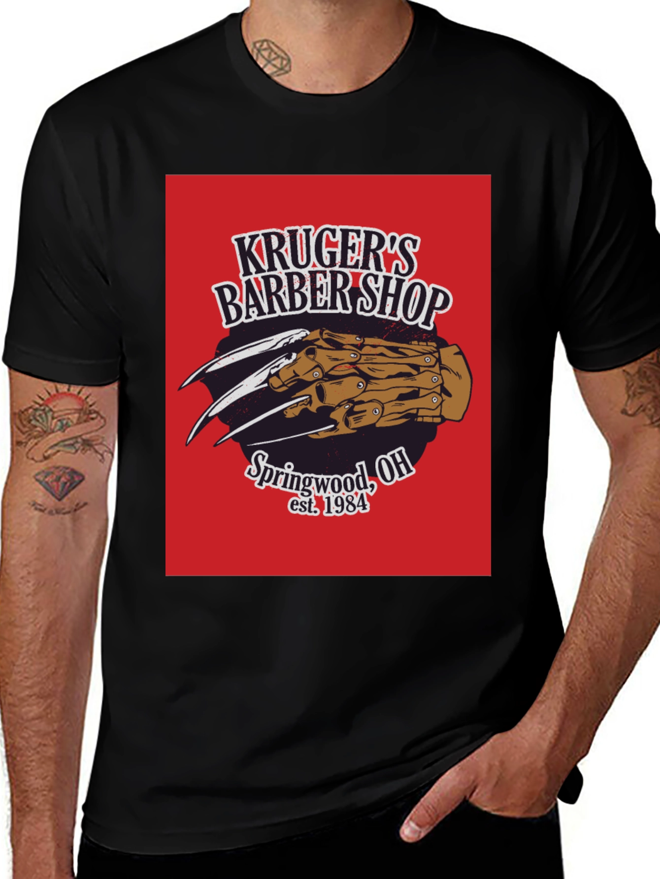 Krugers Barber Shop T-Shirt A Nightmare on Elm Street