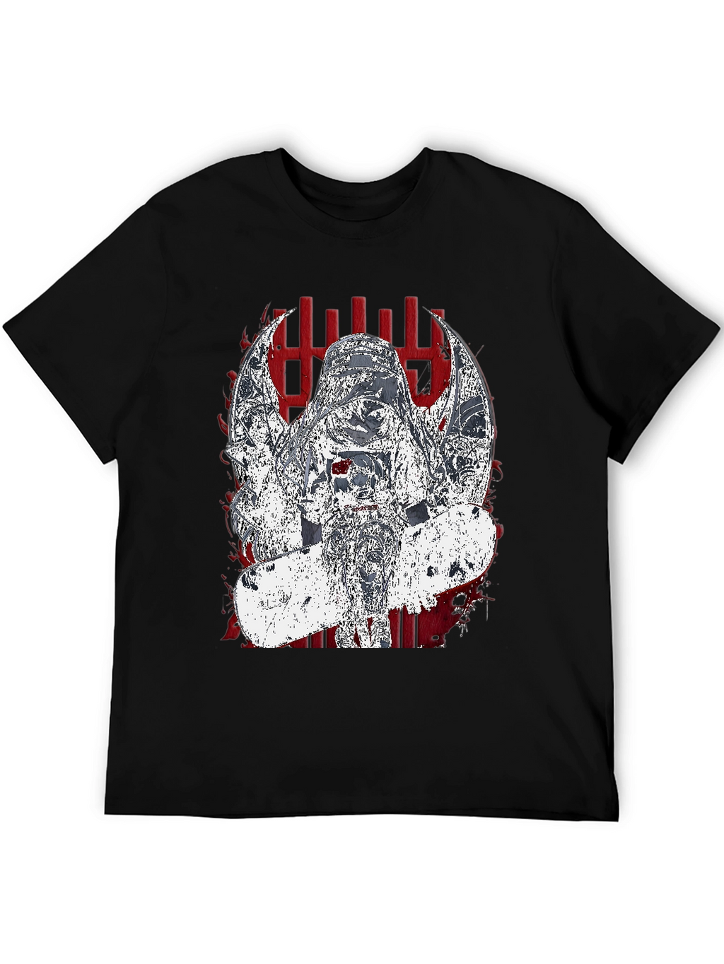 Edgy Graphic Tee - Dark Angel Skateboard Design
