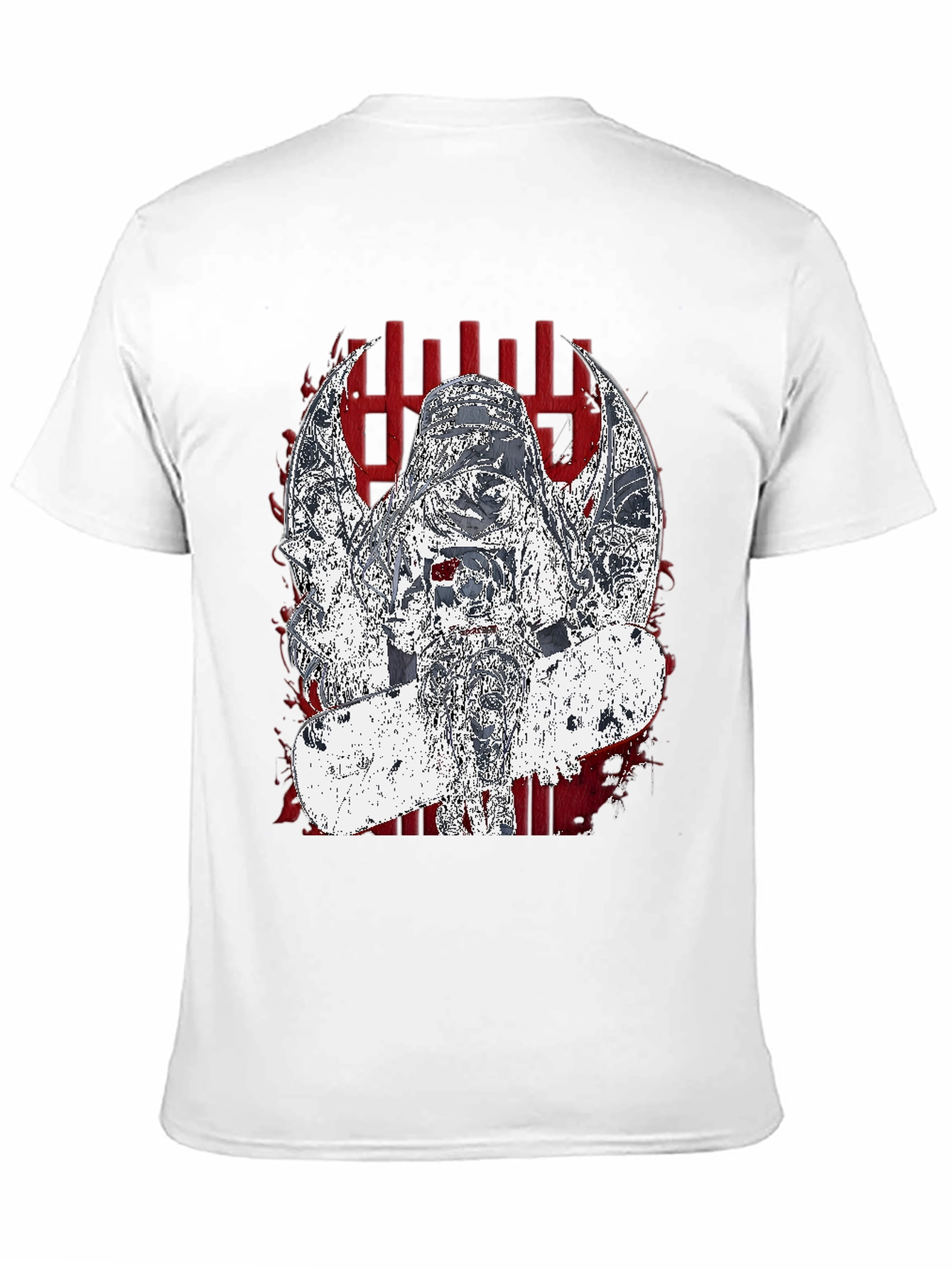 Edgy Graphic Tee - Dark Angel Skateboard Design