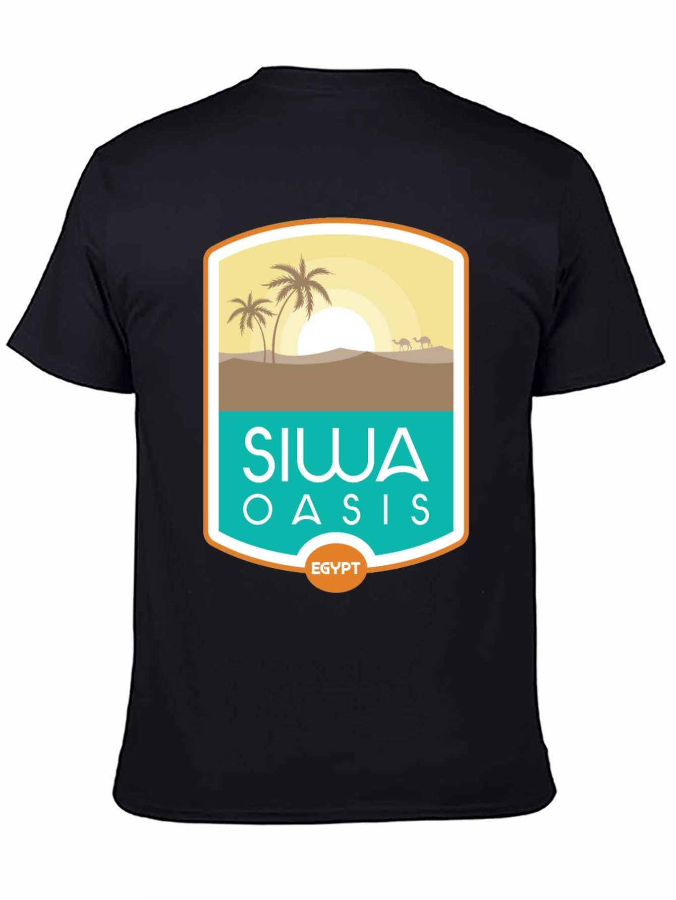 Siwa Oasis Egypt Tee - Desert Scene Graphic T-Shirt