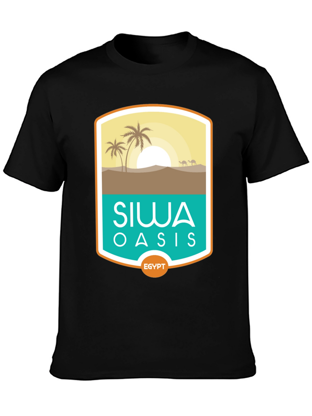 Siwa Oasis Egypt Tee - Desert Scene Graphic T-Shirt