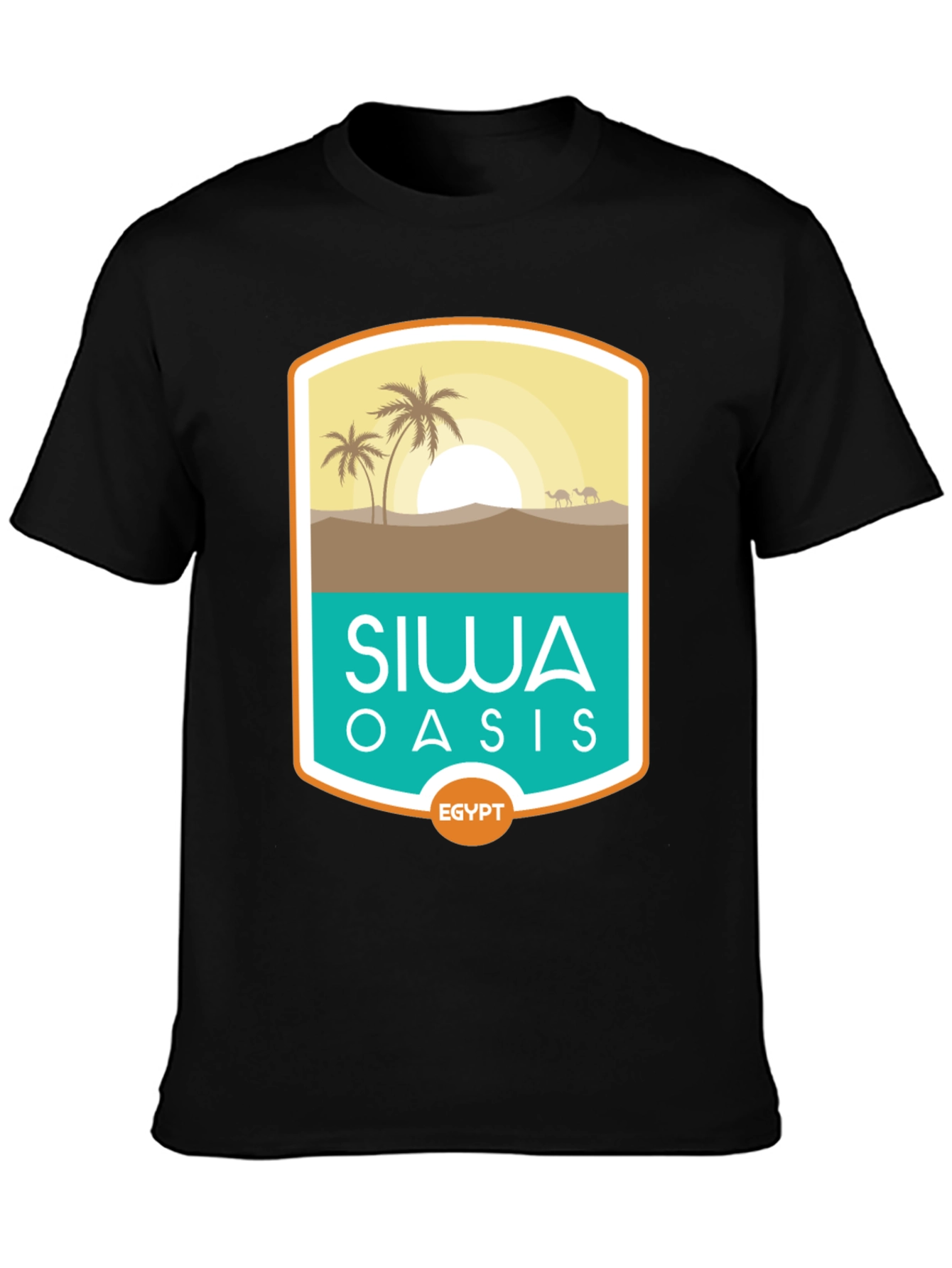 Siwa Oasis Egypt Tee - Desert Scene Graphic T-Shirt