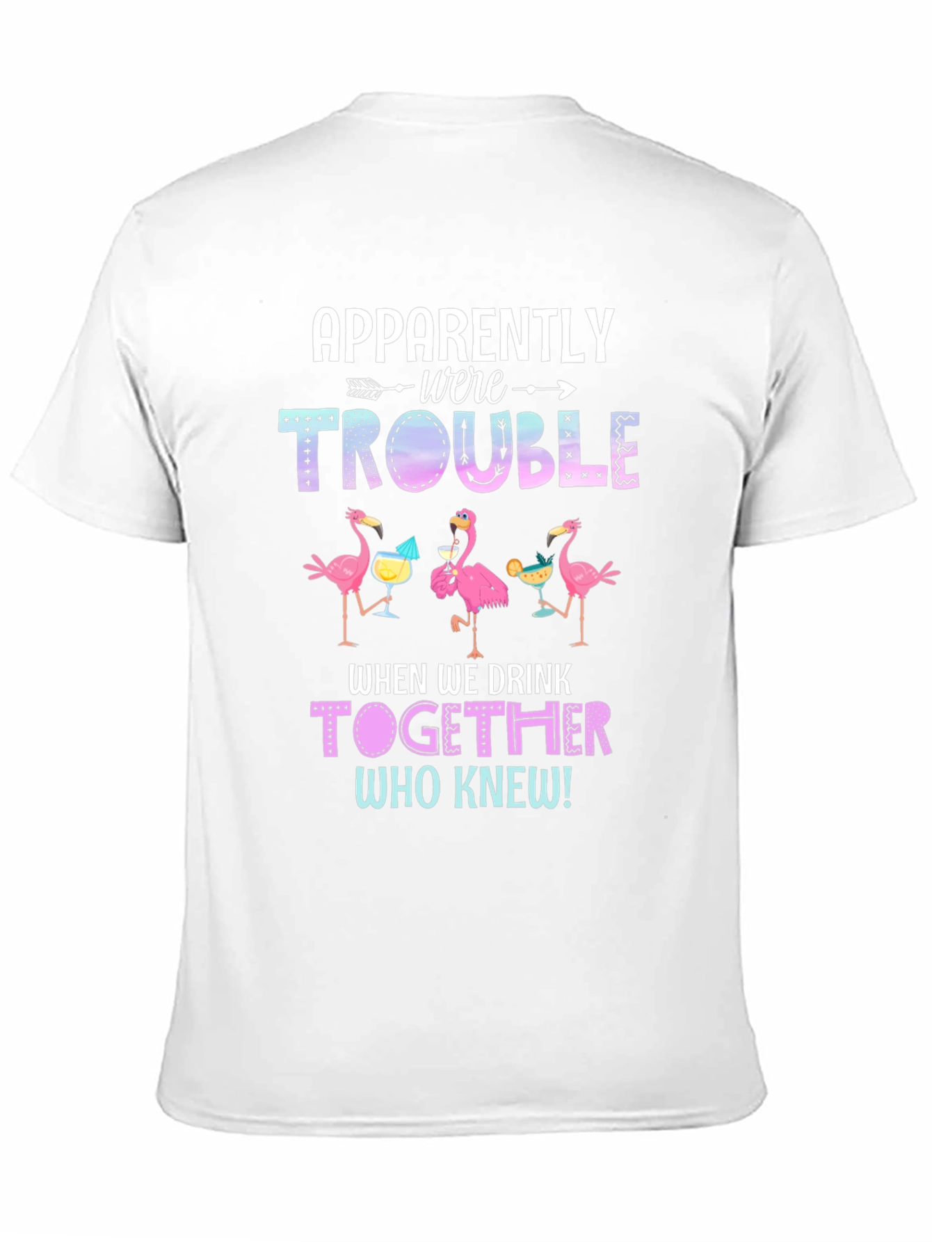 Flamingo Trouble When We Drink Together T-Shirt