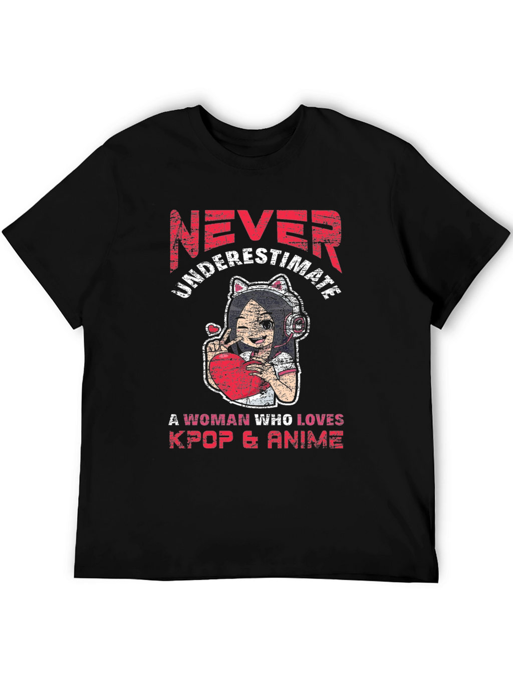 Never Underestimate Kpop & Anime T-Shirt